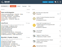 Tablet Screenshot of forum.byte-welt.net